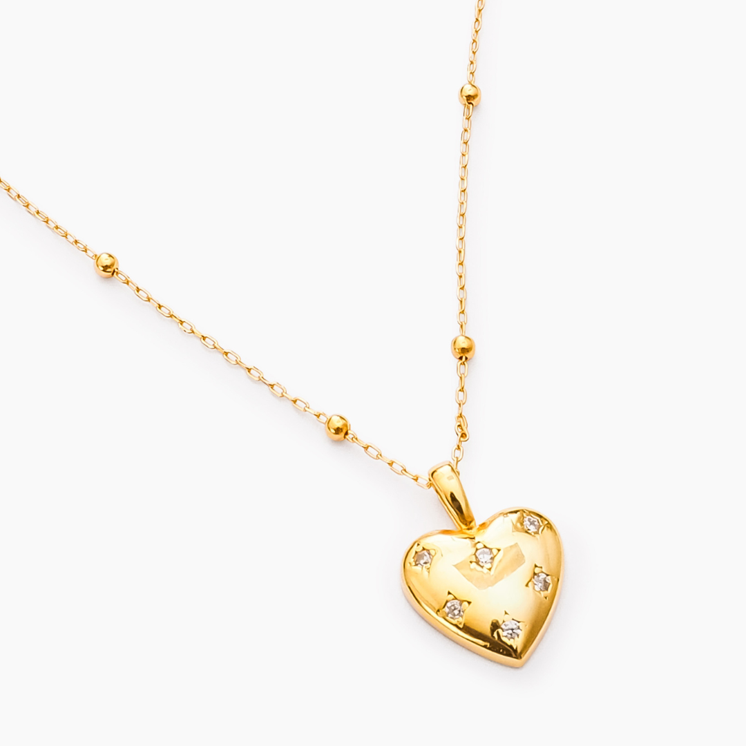 Lunar Heart pendant and chain