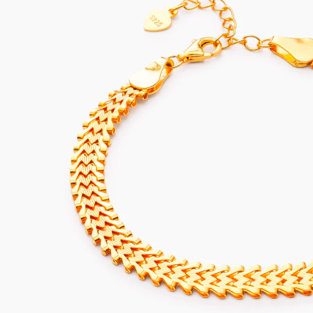 Gold Cuban Chain Bracelet