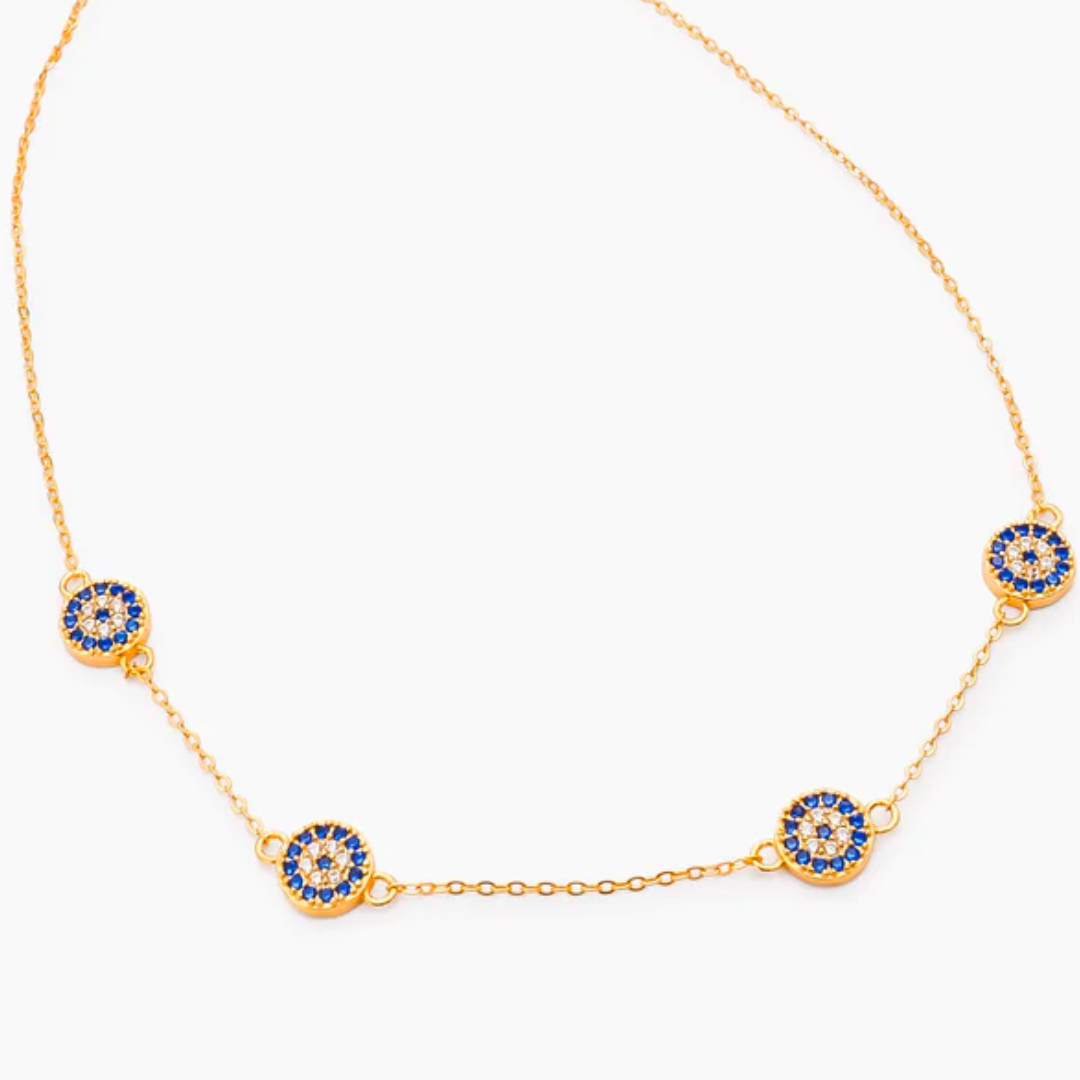 Blue Cubic Zirconia Necklace