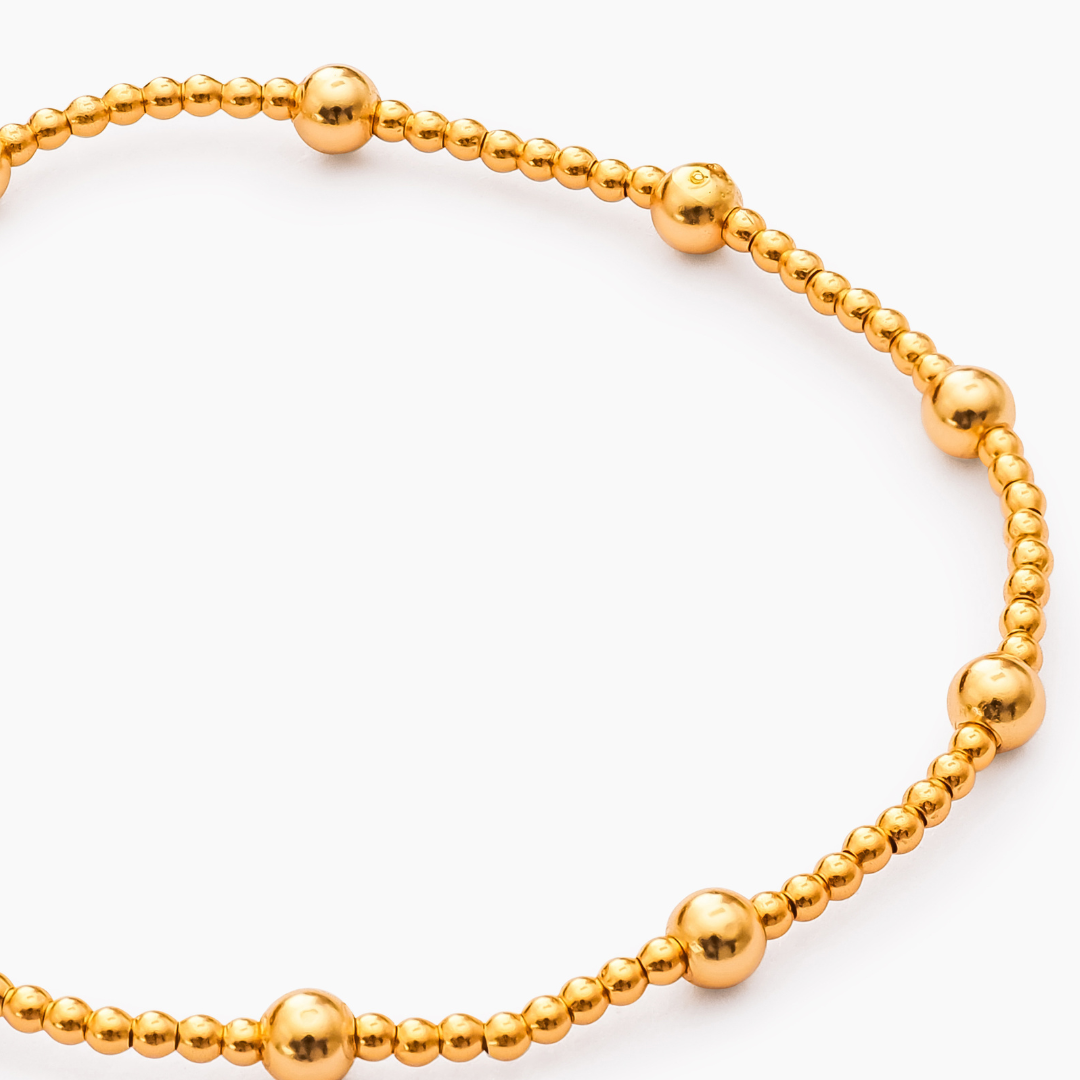 Gold Ball Beaded Bracelet