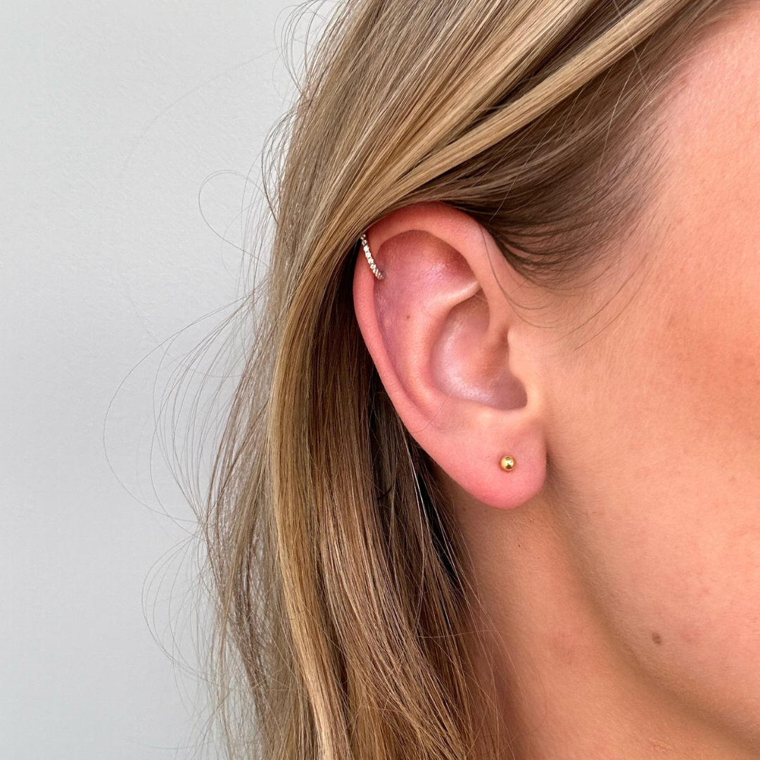Gold Minimalist Ball Studs