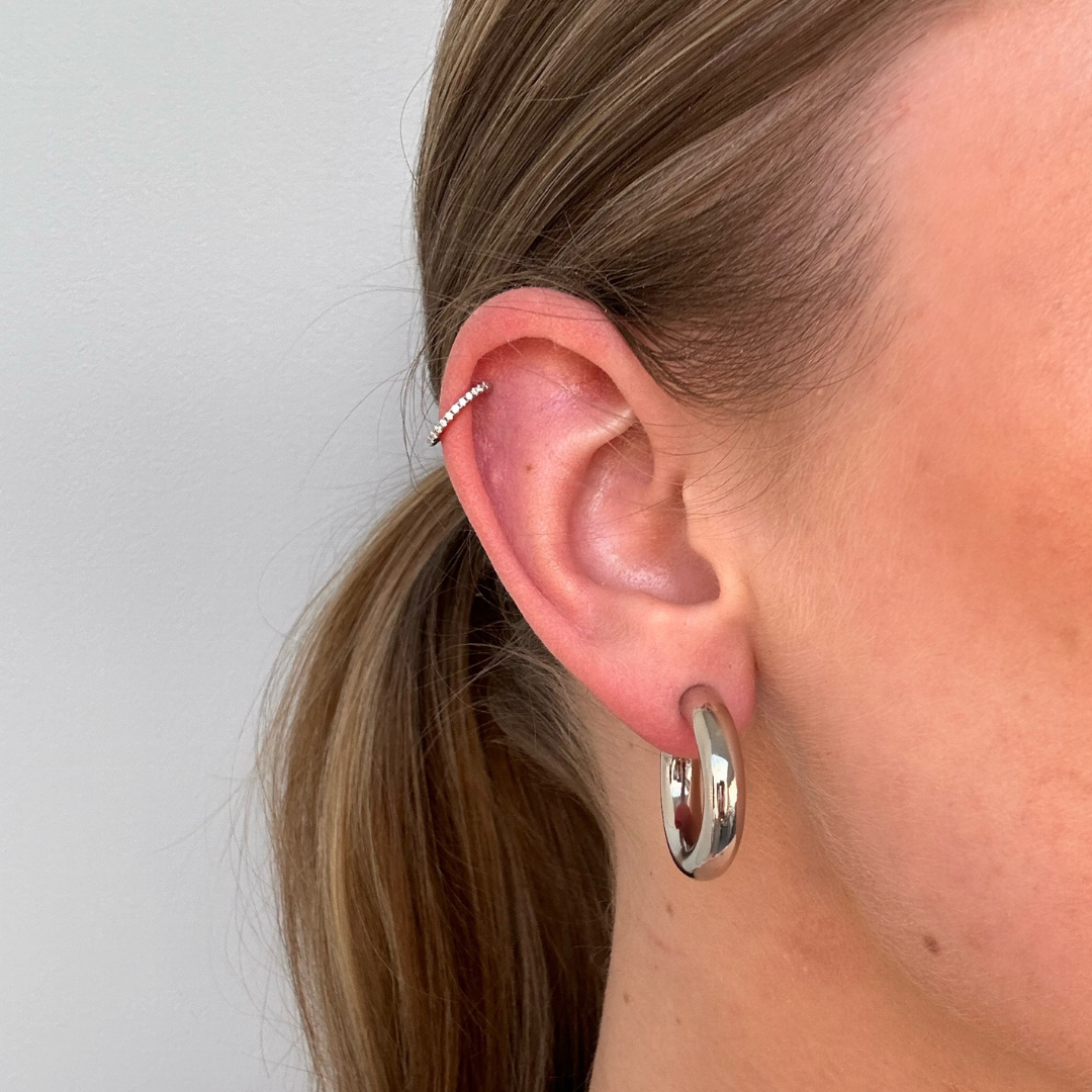 Large Minimalist Hoop Earrings