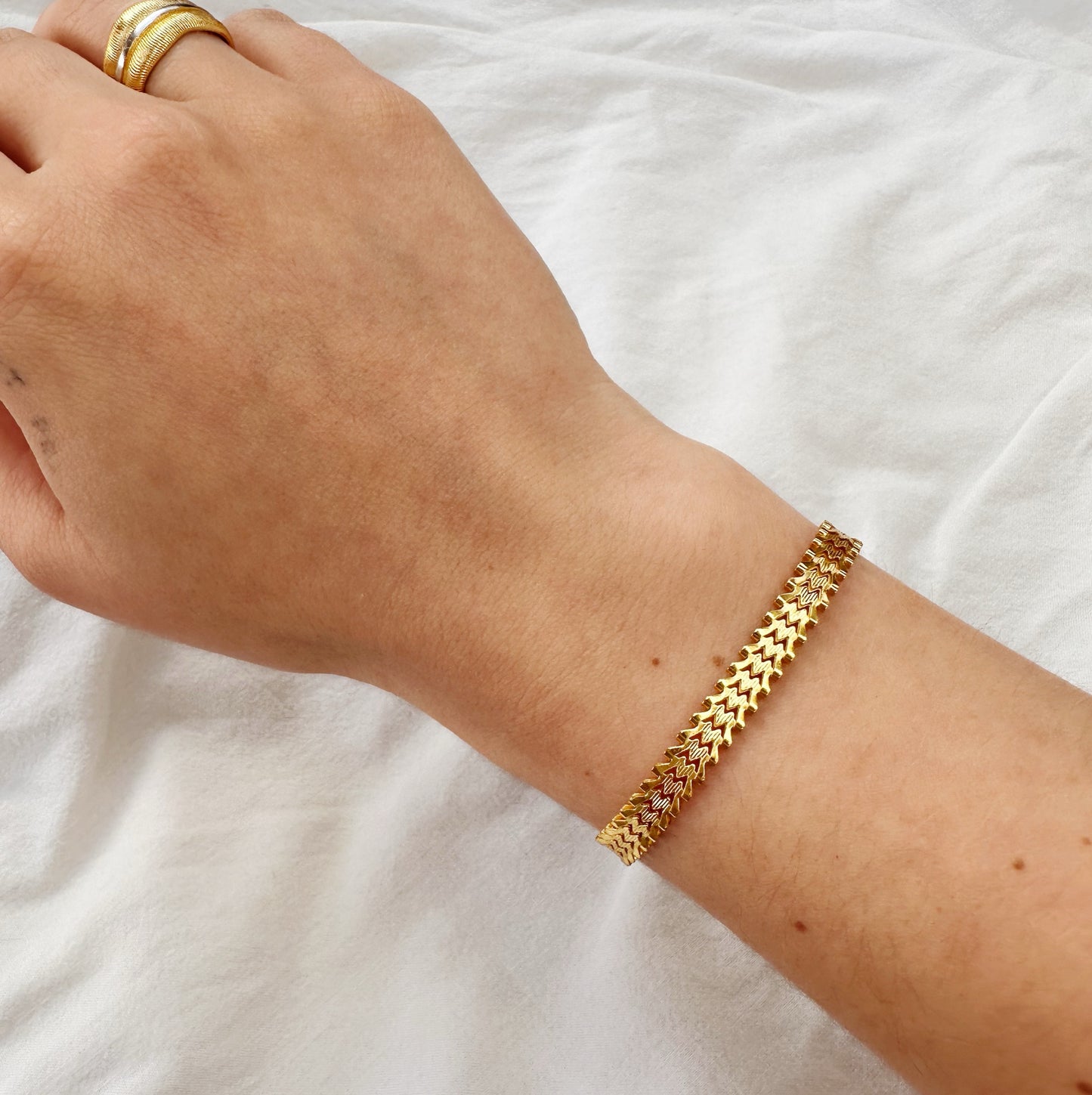 Gold Cuban Chain Bracelet
