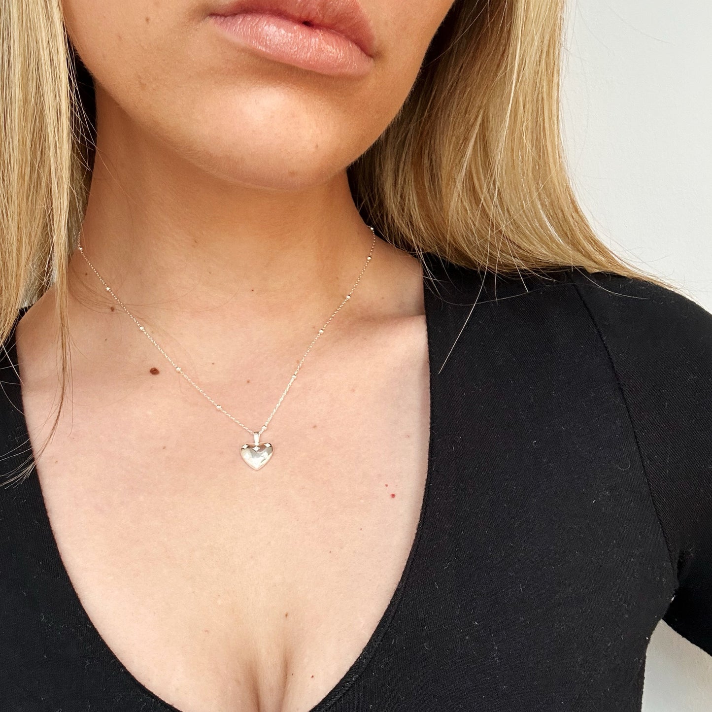 Lunar Heart pendant and chain