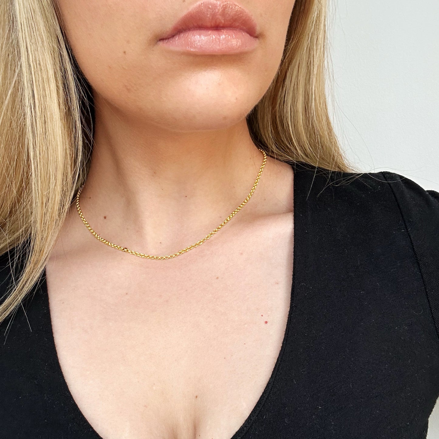 Plain Gold Chain Necklace