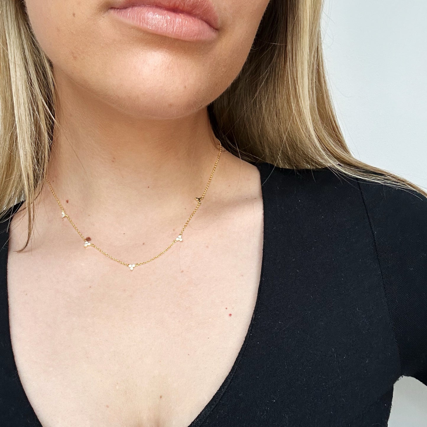 Cubic Zirconia Minimalist Necklace