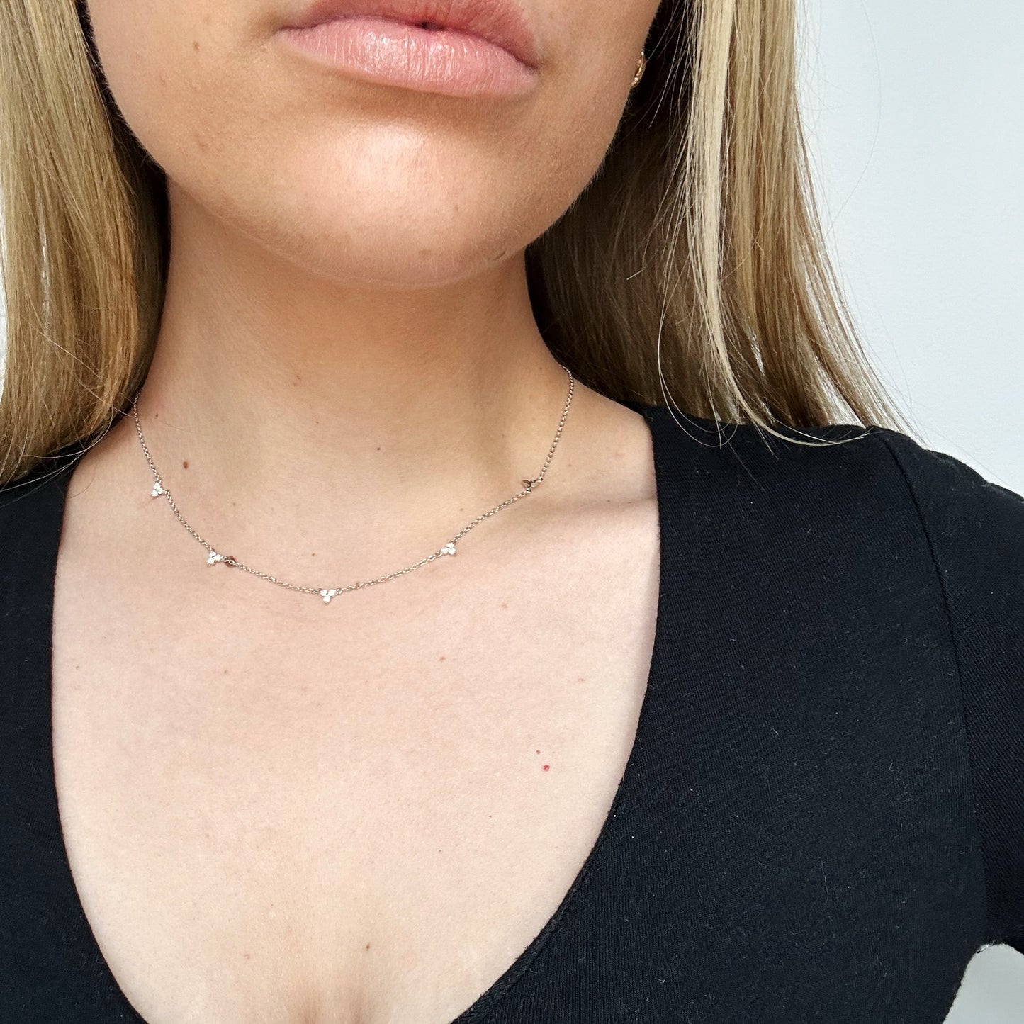 Cubic Zirconia Minimalist Necklace