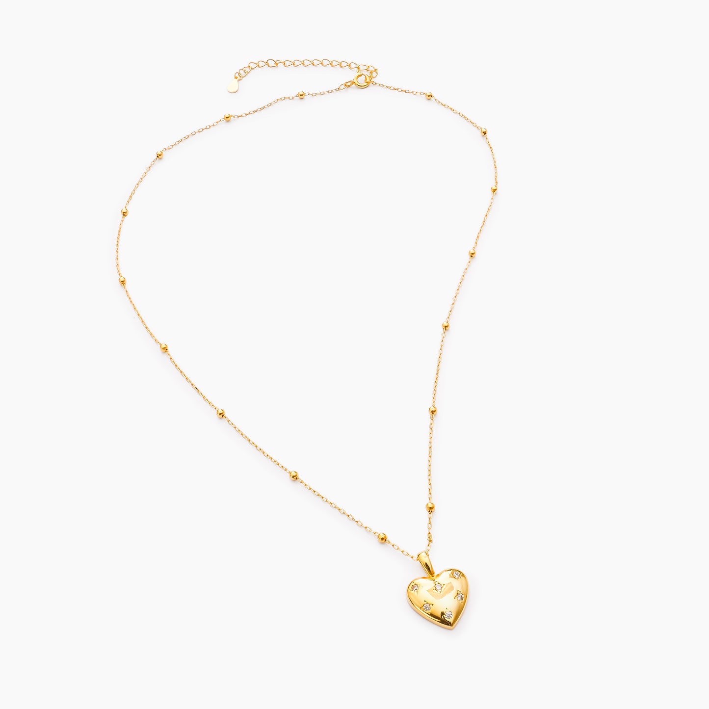 Lunar Heart pendant and chain