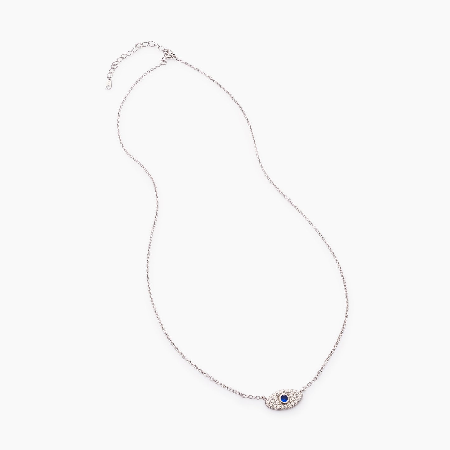 Cubic Zirconia Evil Eye Necklace