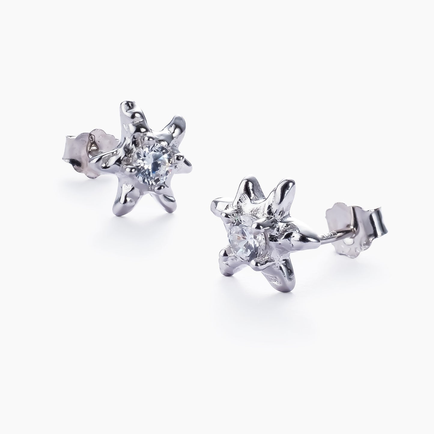Rhinestone Star Stud Earrings