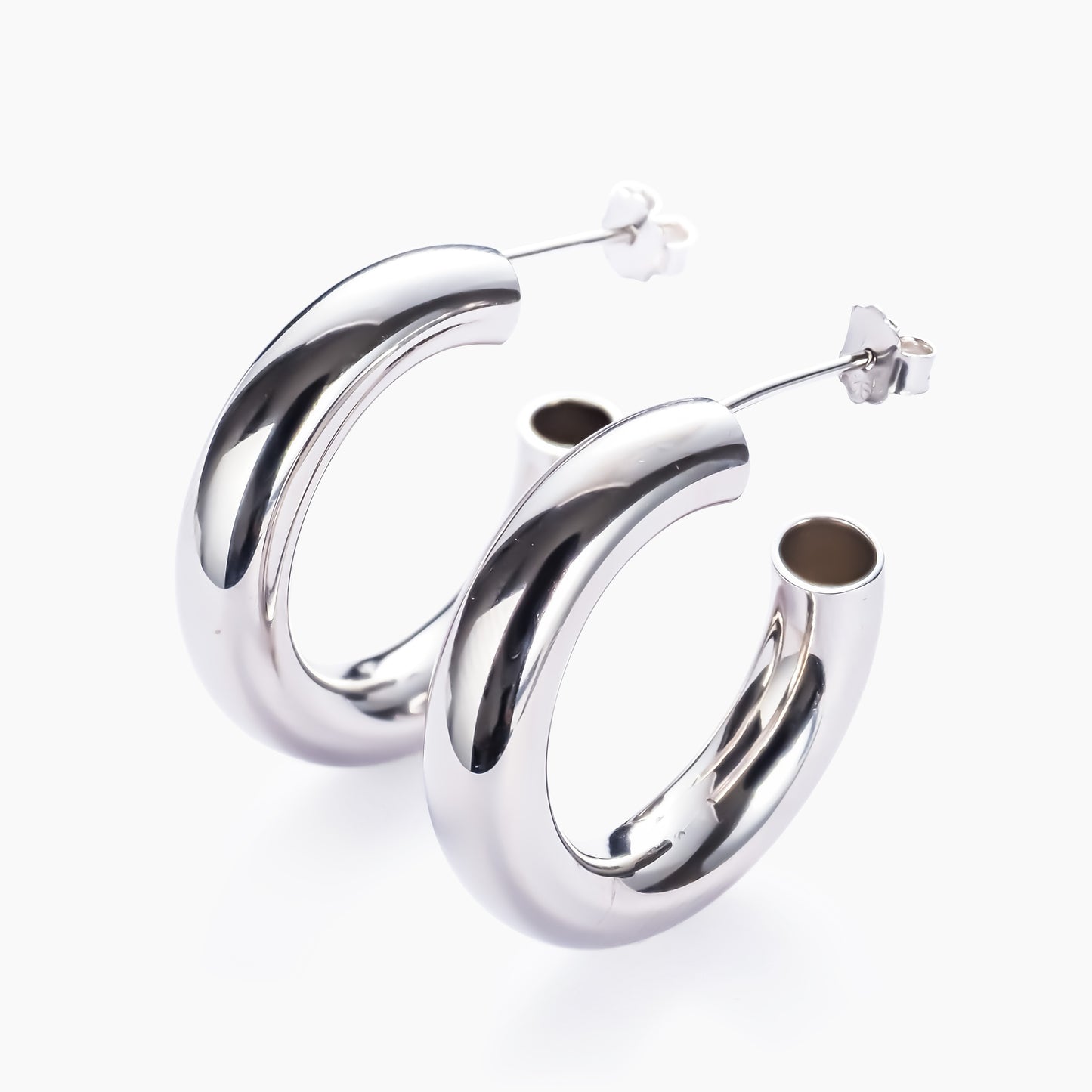 Large Minimalist Hoop Earrings