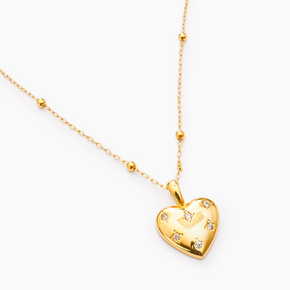 Lunar Heart pendant and chain