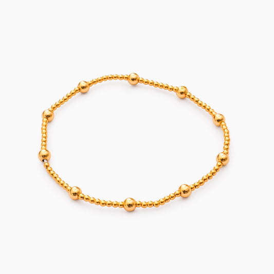 Gold Ball Beaded Bracelet