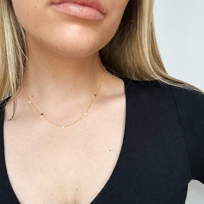 Cubic Zirconia Minimalist Necklace