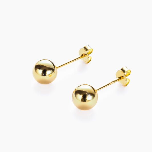 Gold Minimalist Ball Studs