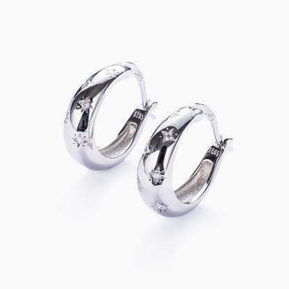 Lunar Huggie Earrings